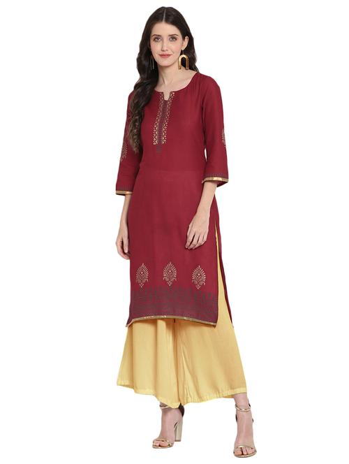 women's straight kurta - 18179715 -  Standard Image - 0