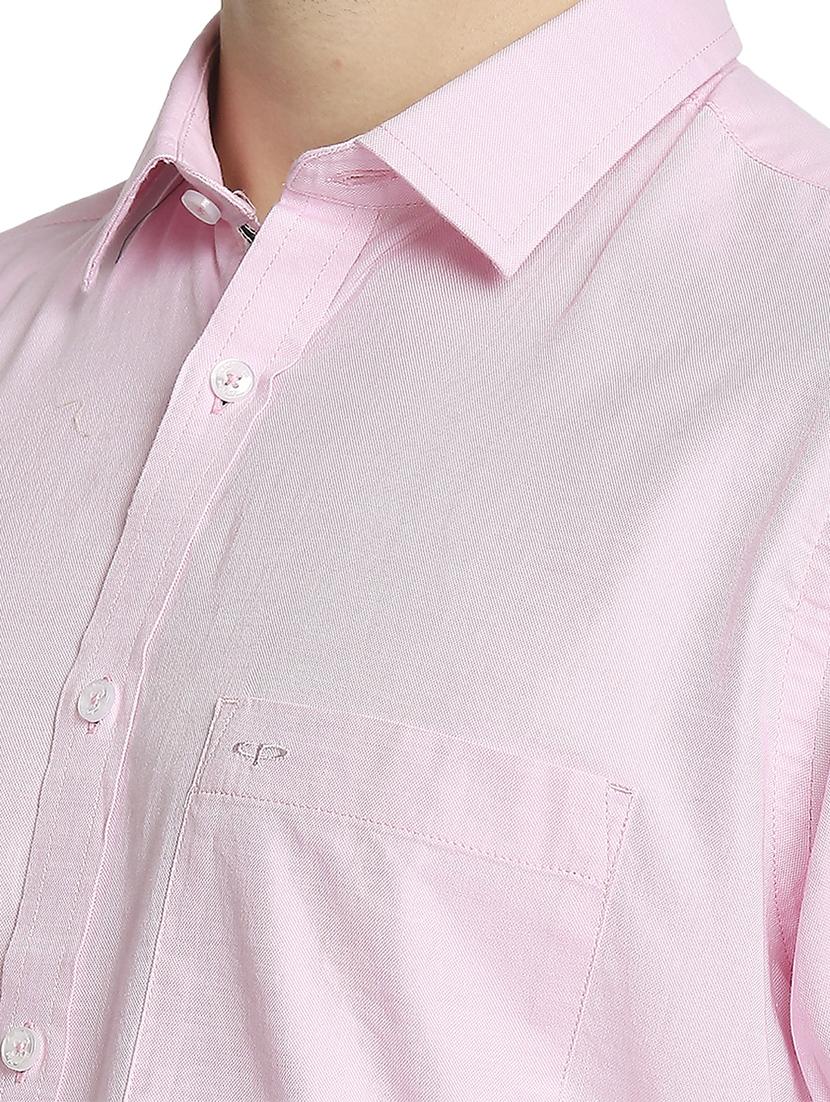 pink solid casual shirt - 18180062 - Standard Image - 4