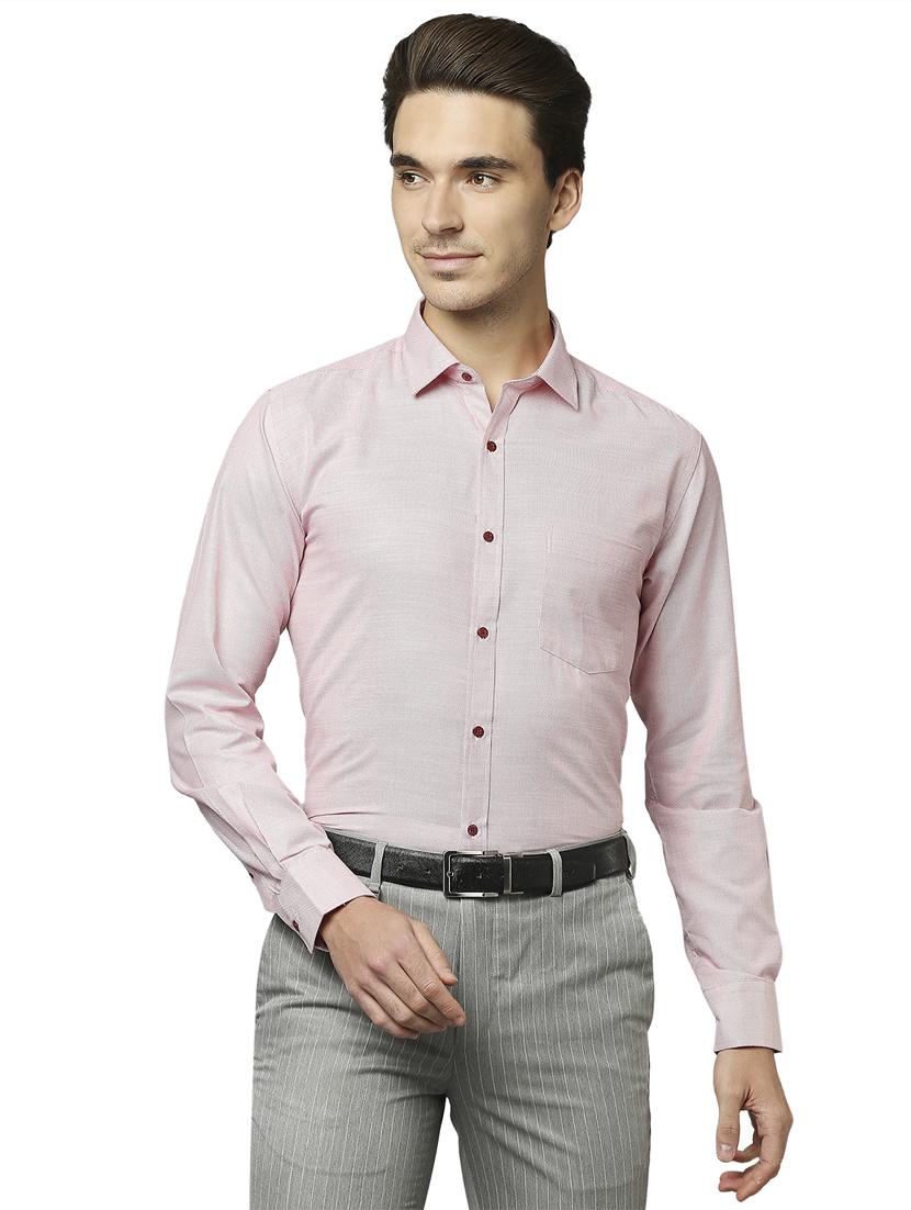 pink solid formal shirt - 18180128 -  Standard Image - 1