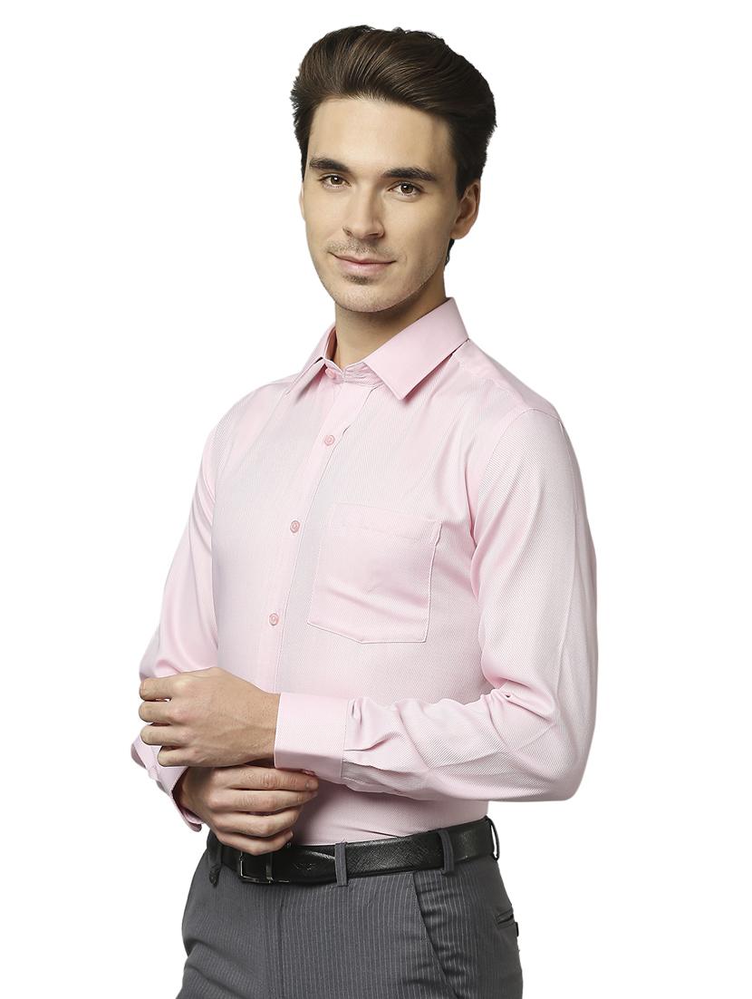 pink solid formal shirt - 18180150 - Standard Image - 1
