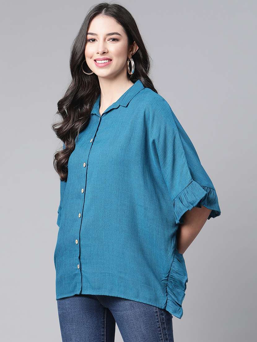 Drop Shoulder Solid Top