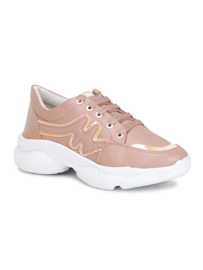 pink patent leather laceup sneakers