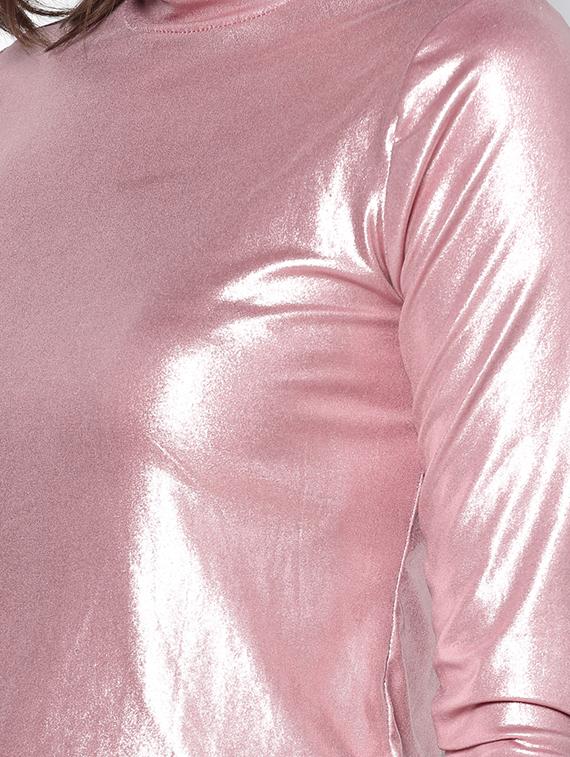 women's crop high neck top - 18181953 - Standard Image - 4
