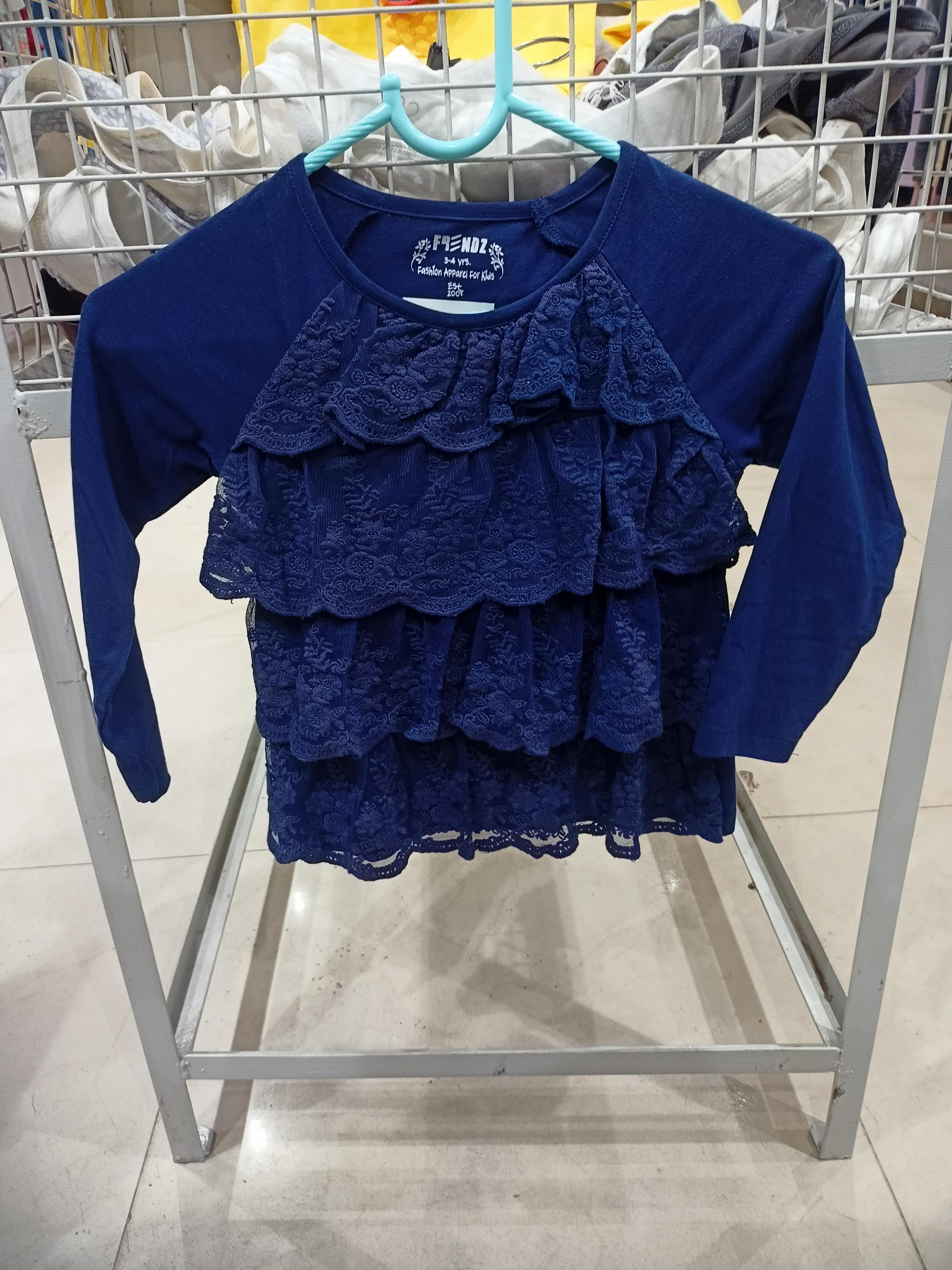kids top hoserry cotton blue color  - 18182043 -  Standard Image - 1