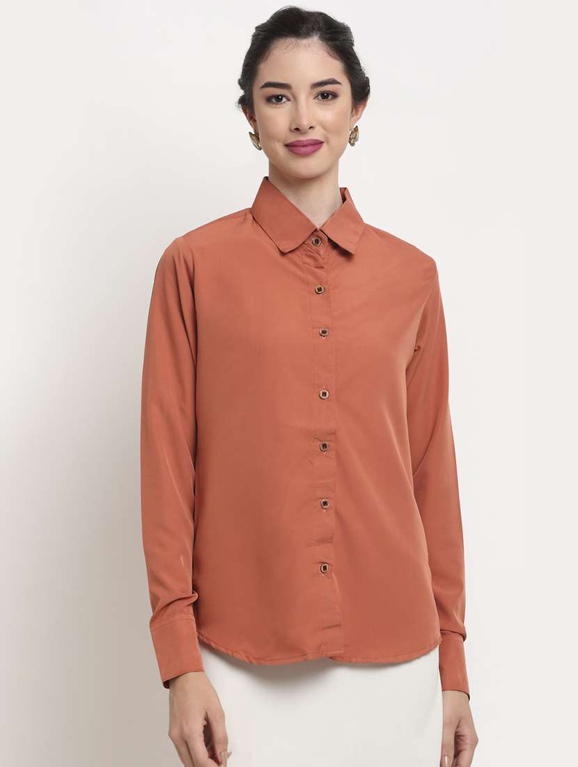 long sleeved solid shirt