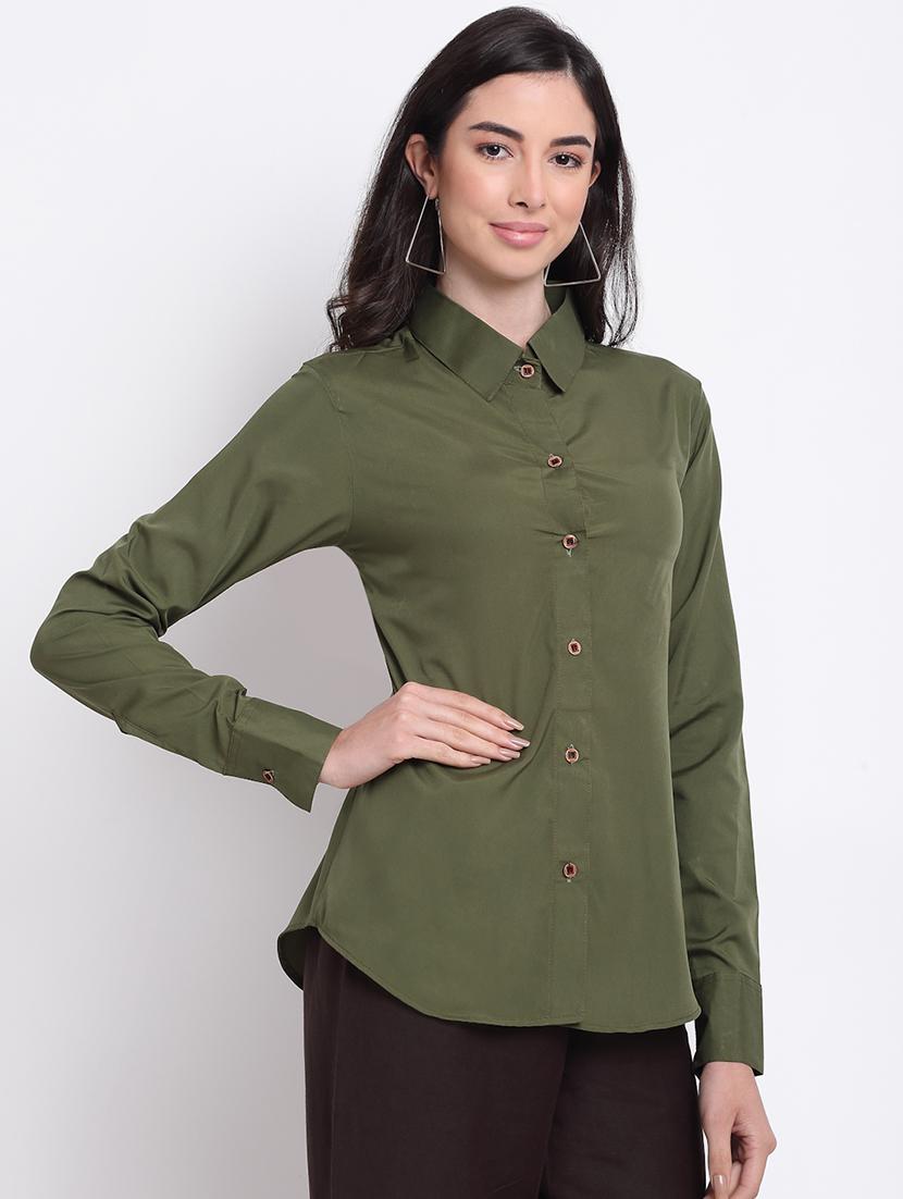long sleeved solid shirt - 18182229 - Standard Image - 1