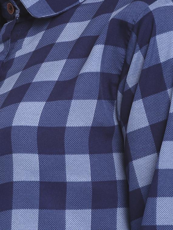 long sleeved checkered shirt - 18182231 - Standard Image - 4