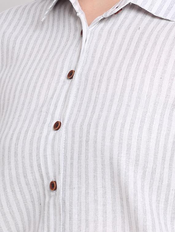 long sleeved striped shirt - 18182239 - Standard Image - 4