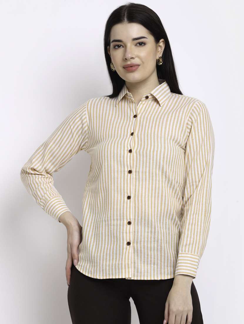 long sleeved striped shirt