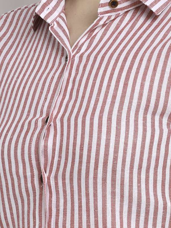 long sleeved striped shirt - 18182241 - Standard Image - 4