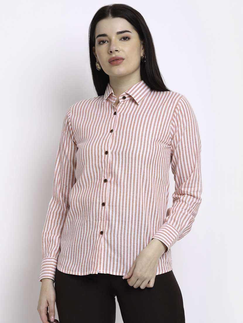 long sleeved striped shirt