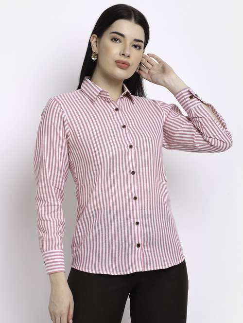 long sleeved striped shirt - 18182244 - Standard Image - 0