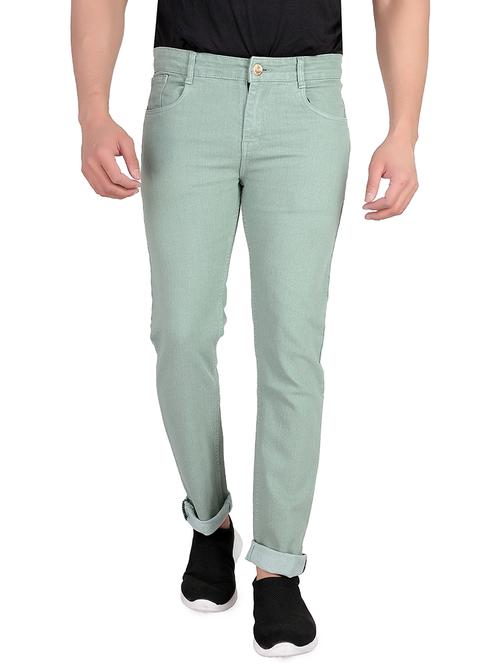 mens slim fit plain jeans - 18182305 - Standard Image - 0