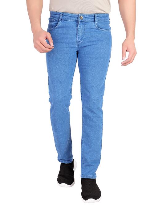 mens slim fit plain jeans - 18182310 - Standard Image - 0