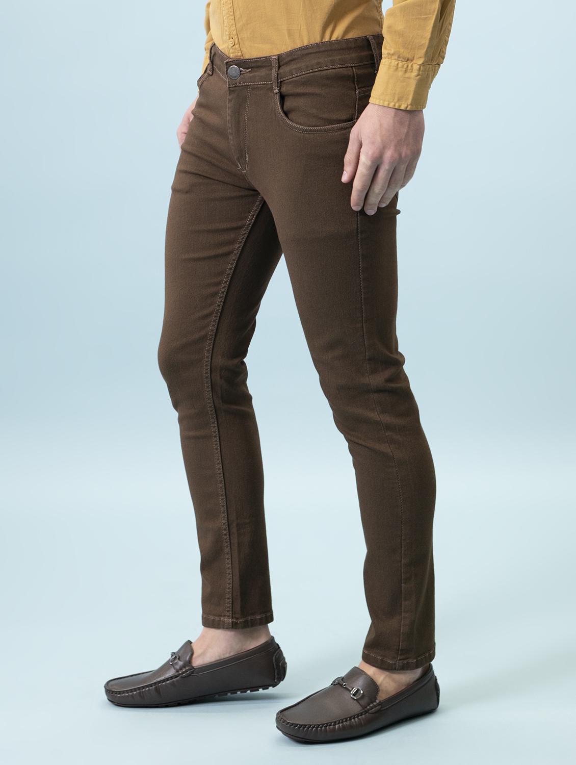 mens slim fit plain jeans - 18182311 - Standard Image - 1