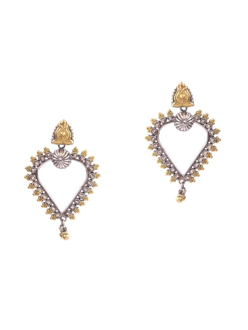 gold plated silver, lotus stud rawa earrings
