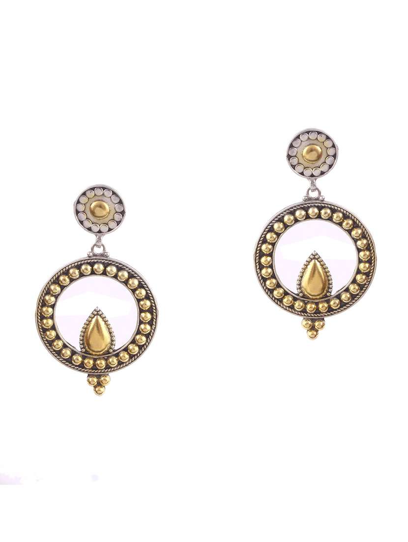 gold plated silver, tear-drop rawa stud earrings