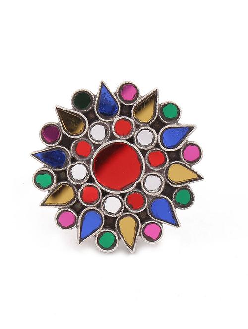 silver adorable floral design, ring - 18182637 -  Standard Image - 0