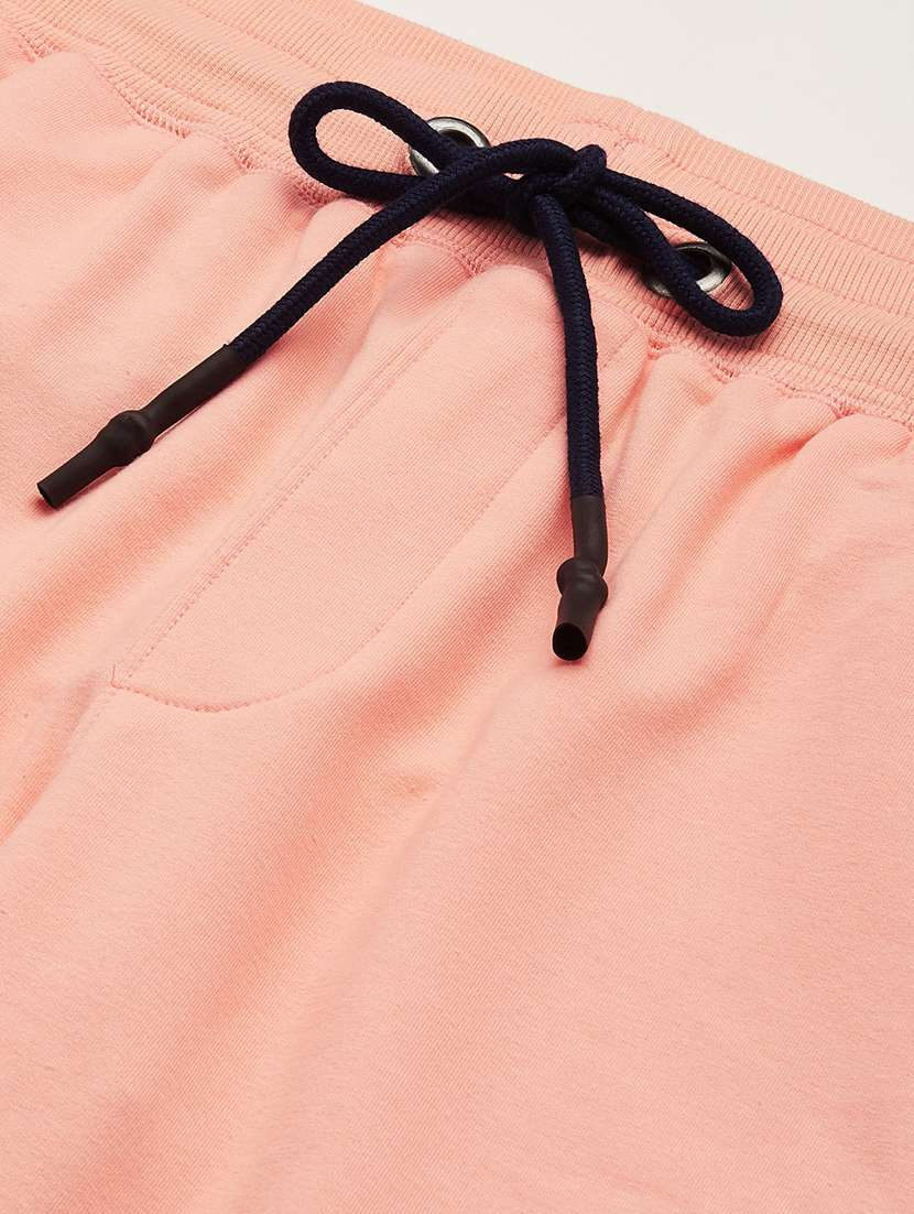 peach solid joggers track pant - 18182745 -  Standard Image - 4