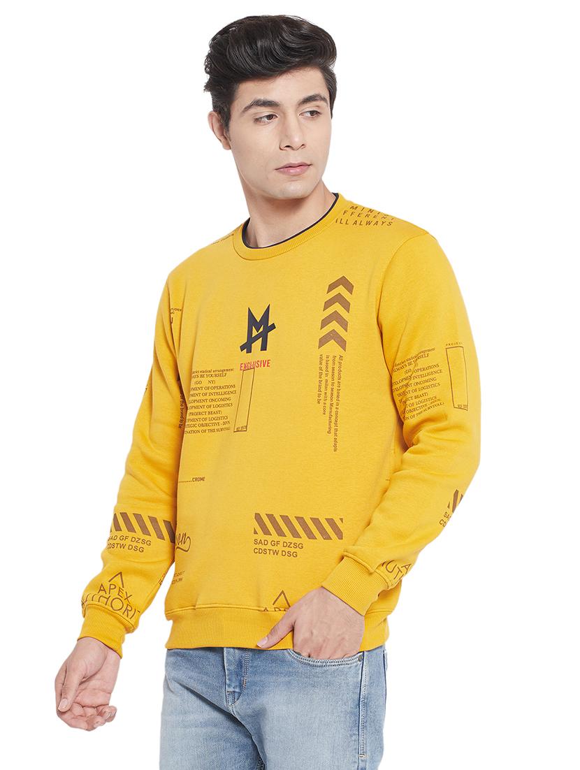 yellow printed sweatshirt - 18183374 - Standard Image - 1