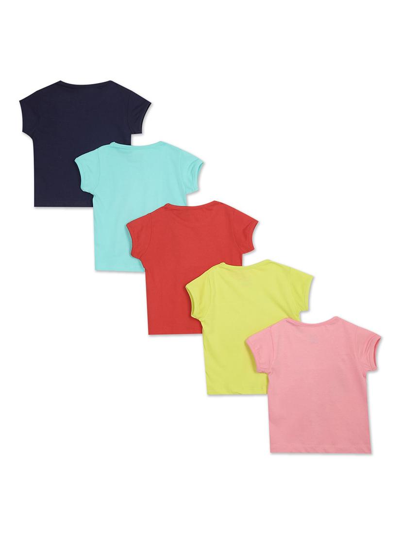 set of 5 pcs printed regular tee - 18183425 - Standard Image - 1