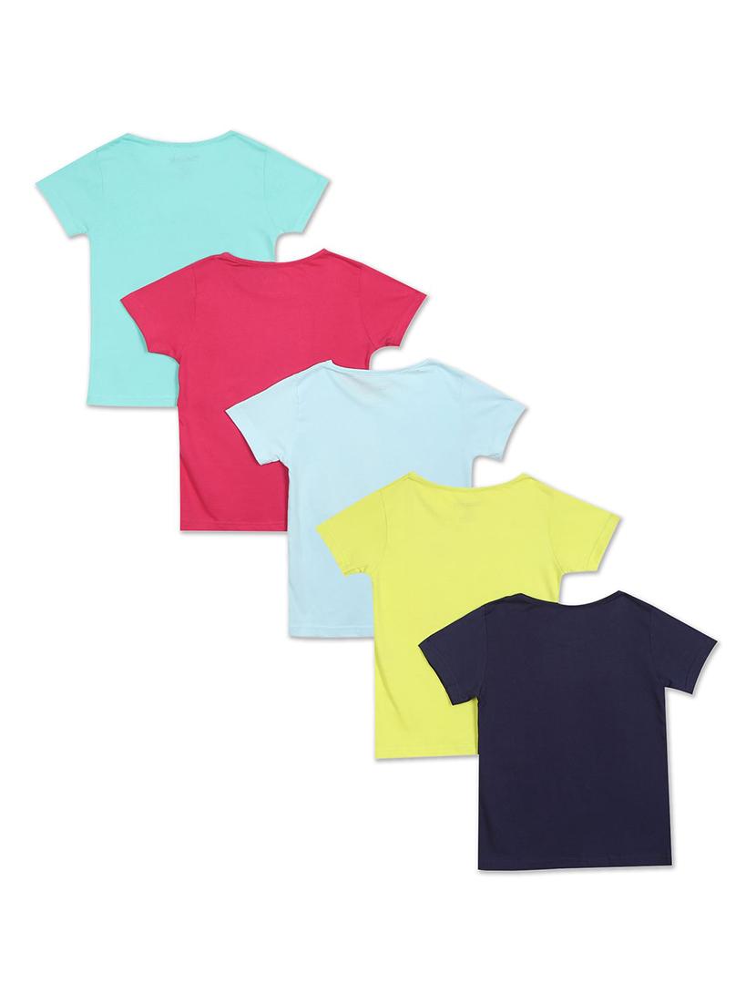 set of 5 pcs printed regular tee - 18183428 - Standard Image - 1