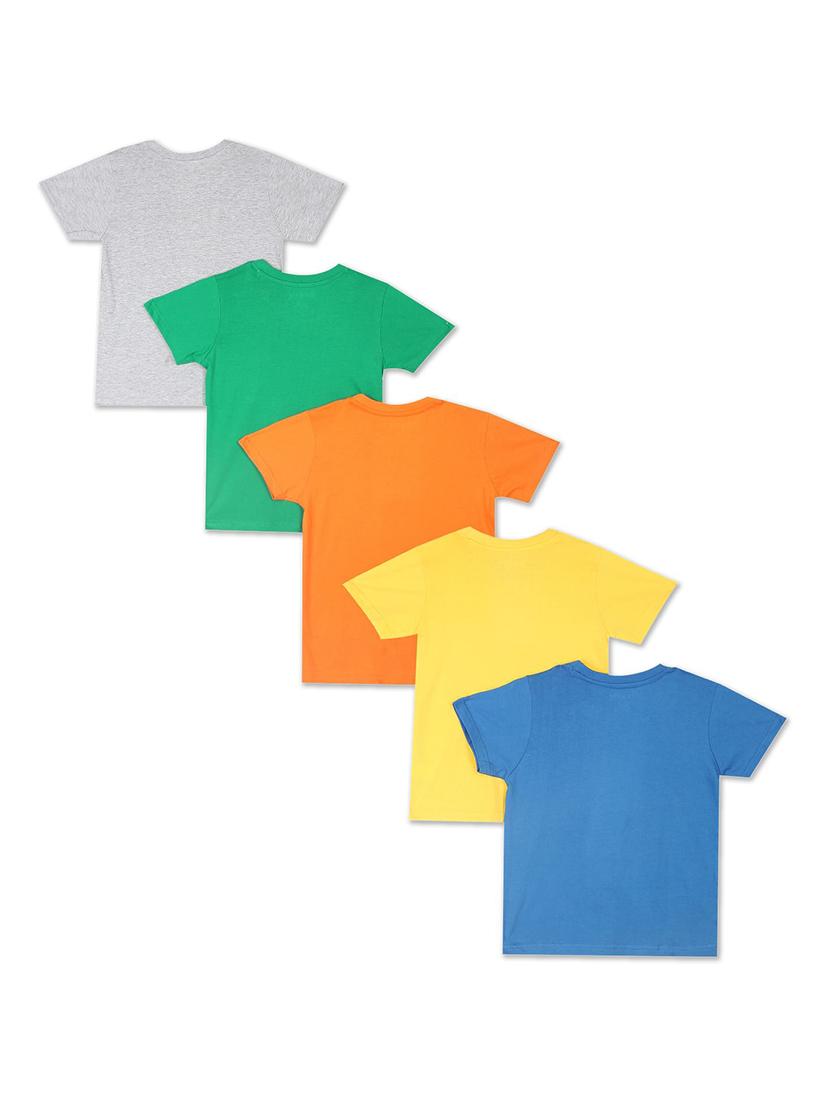 set of 5 pcs printed regular tee - 18183460 -  Standard Image - 1