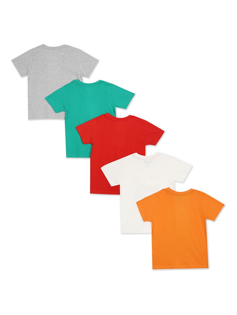 set of 5 pcs printed regular tee - 18183475 - Standard Image - 1