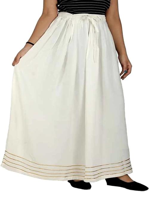 white gold gota skirt  - 18183902 -  Standard Image - 0