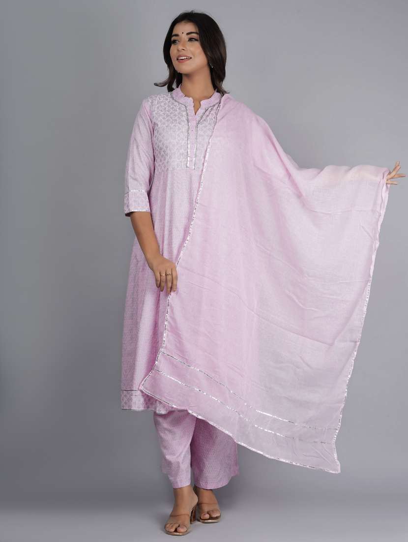 pink rayon kurta palazzo  set