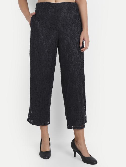 mid rise laced palazzo - 18184863 -  Standard Image - 0