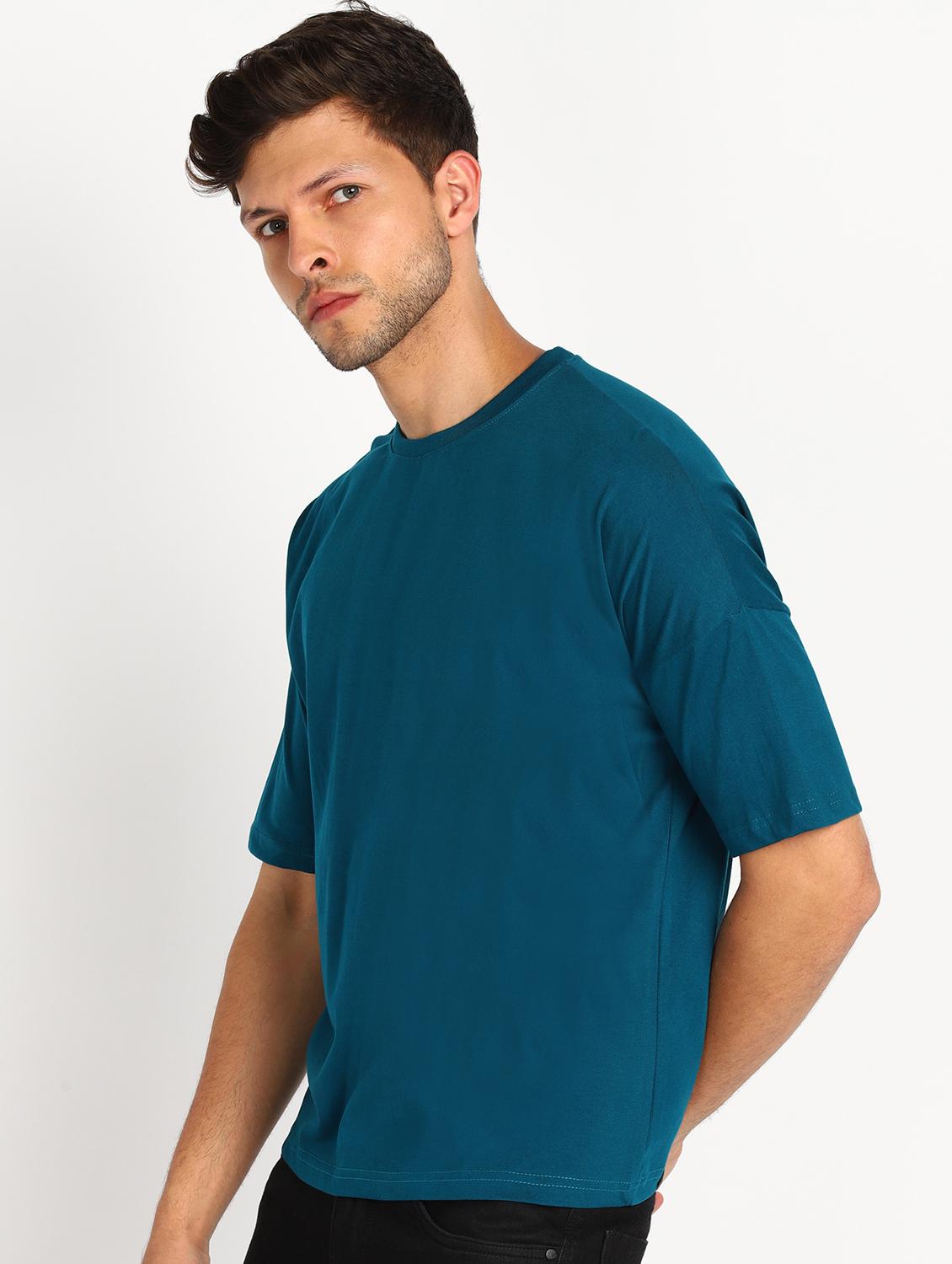 teal blue solid t-shirt - 18185415 -  Standard Image - 1