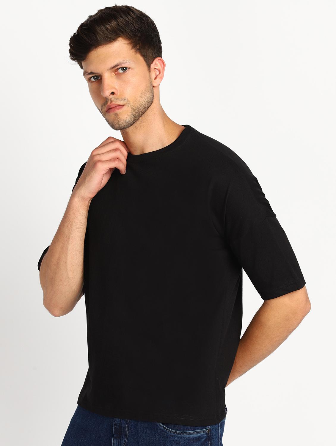 black solid t-shirt - 18185416 -  Standard Image - 1