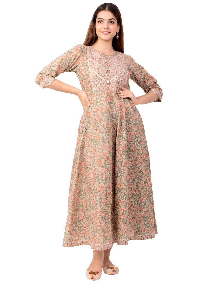 women's flared kurta