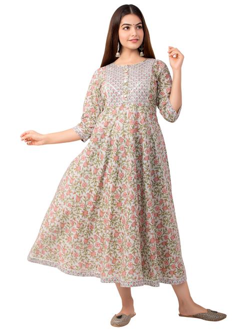 women's flared kurta - 18185576 -  Standard Image - 0