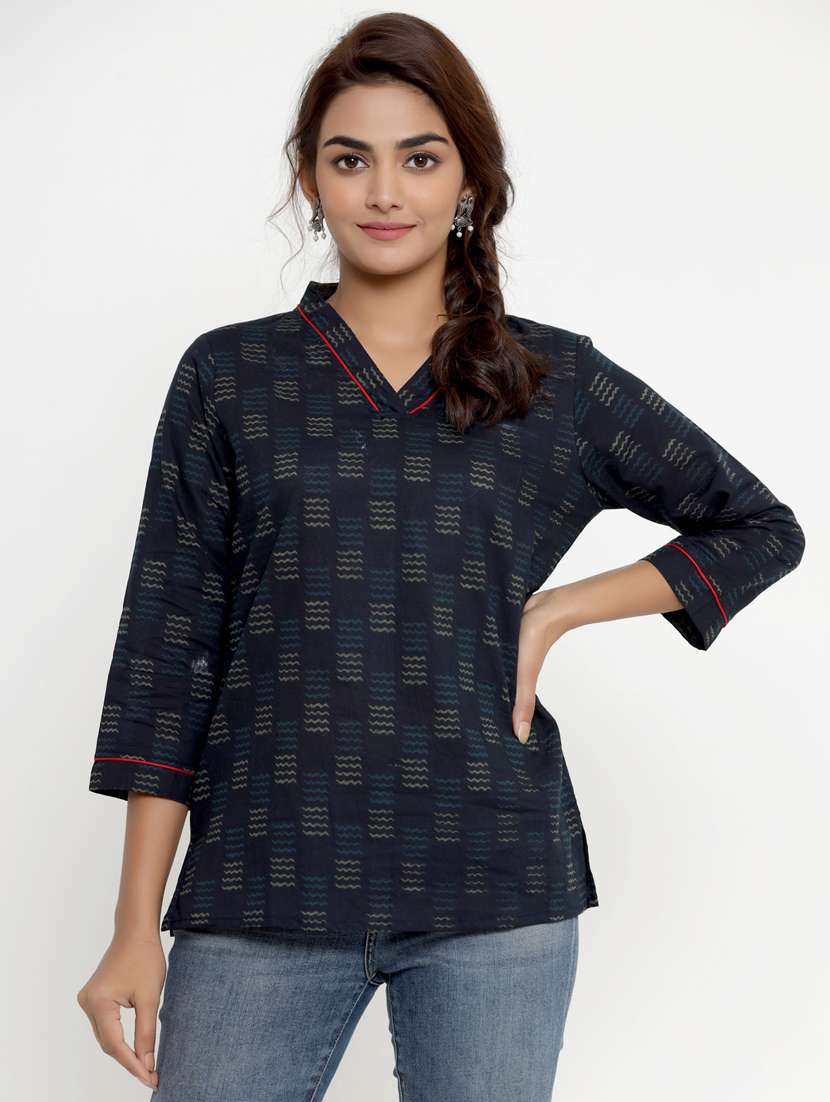 women's a line v neck top