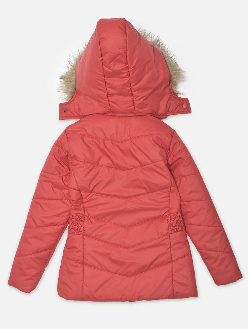 red polyester quilted jackets & coat - 18187045 - Standard Image - 1