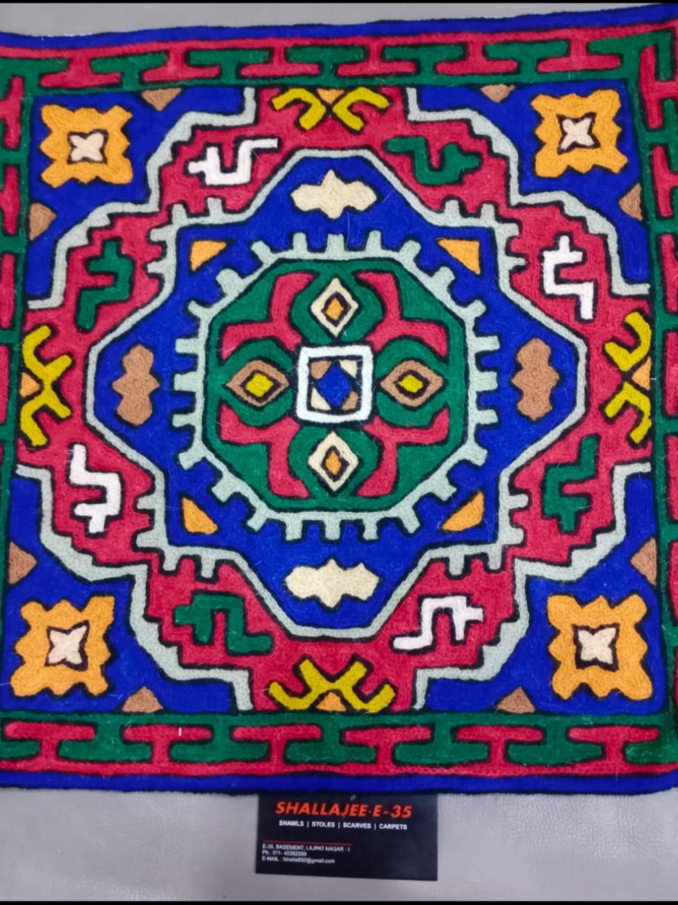 pillow case hand made blue and - 18187350 - Standard Image - 1