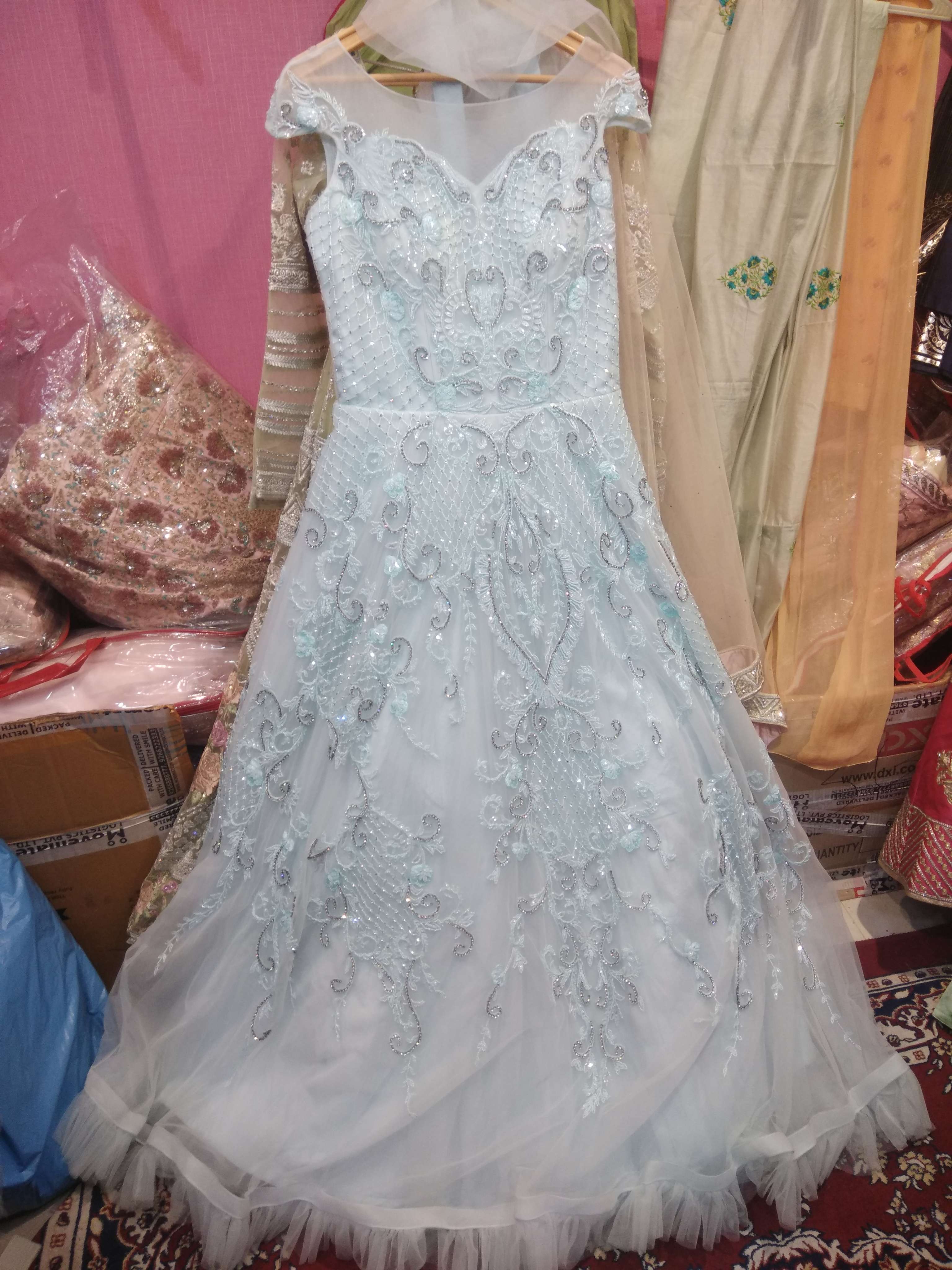 gaun for ladies with net fabric  - 18187367 -  Standard Image - 1