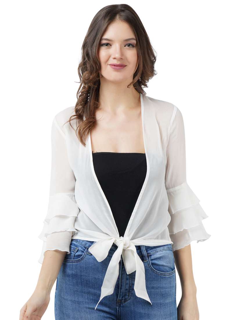 women solids regular shrug