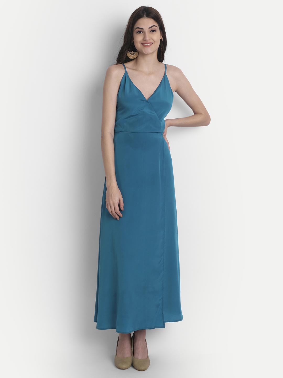 women's fit & flare solid dress