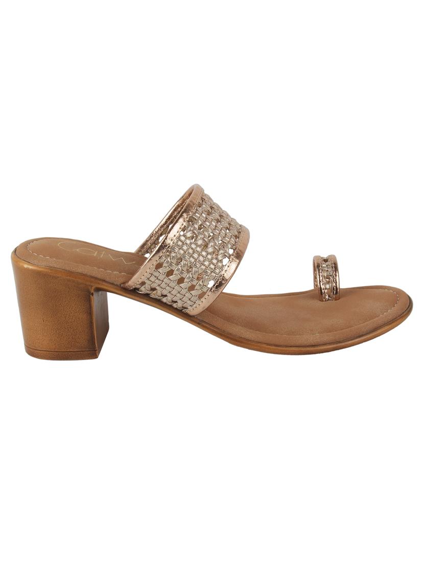 pink synthetic slip on sandals - 18192016 -  Standard Image - 1