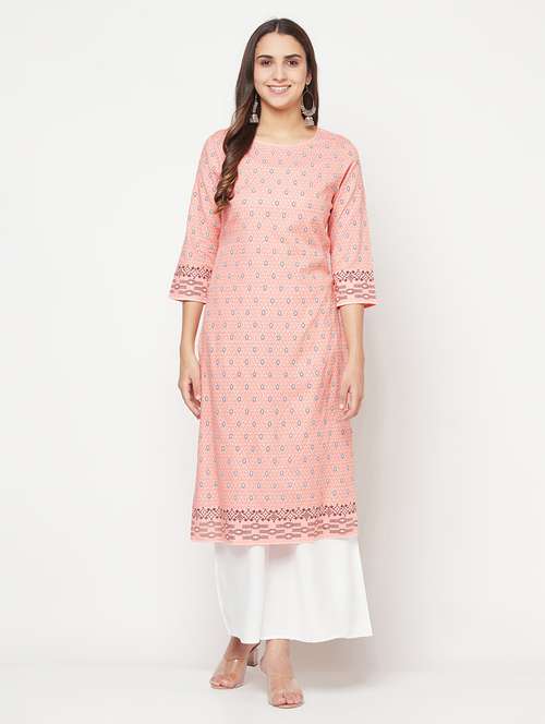 women's straight kurta - 18192081 - Standard Image - 0