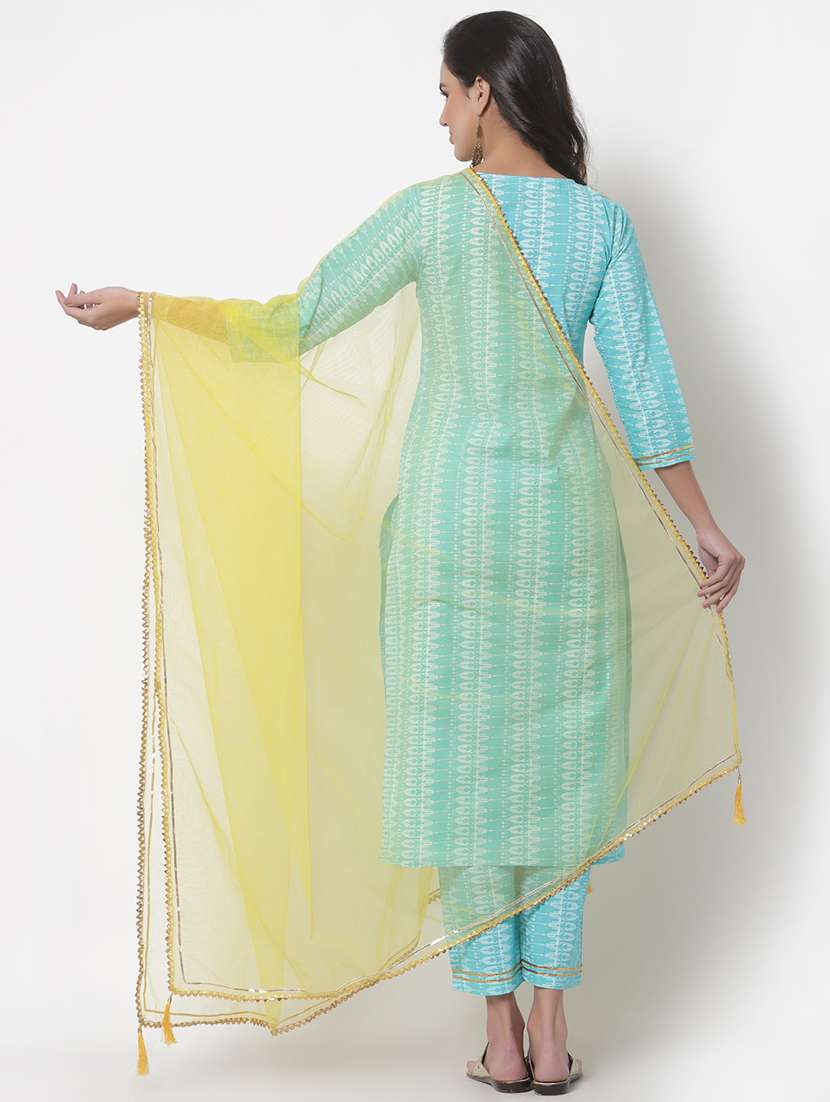 turquoise suit set - 18192466 -  Standard Image - 4