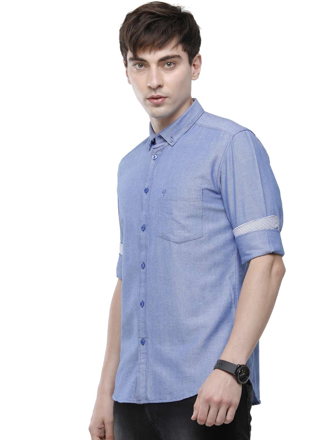 mens solid casual shirt - 18193390 -  Standard Image - 1
