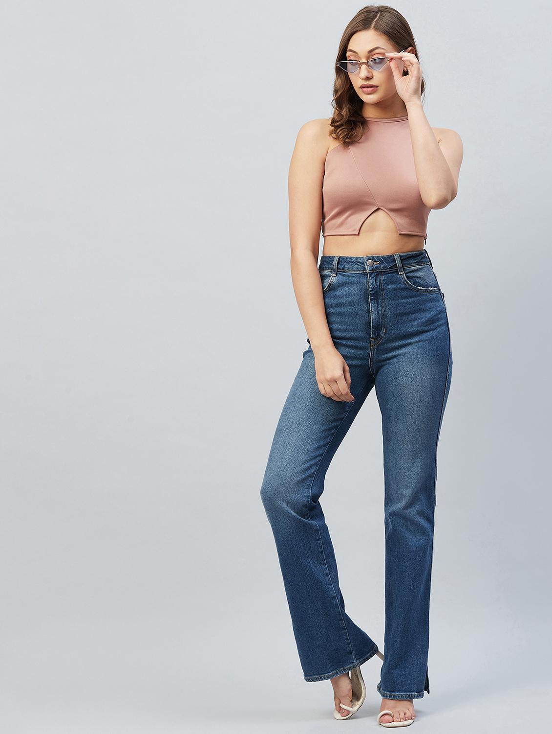 women's crop boat neck top - 18193827 - Standard Image - 4