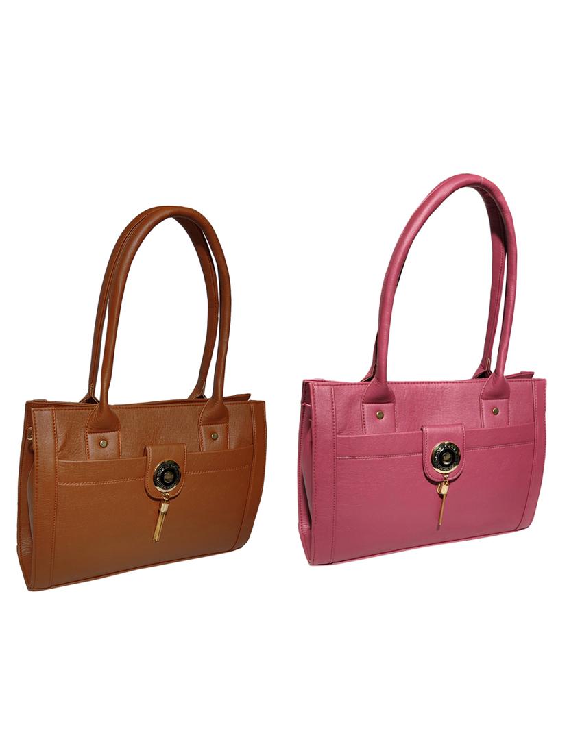 multi colored leatherette (pu) combo handbag - 18196672 -  Zoom Image - 0