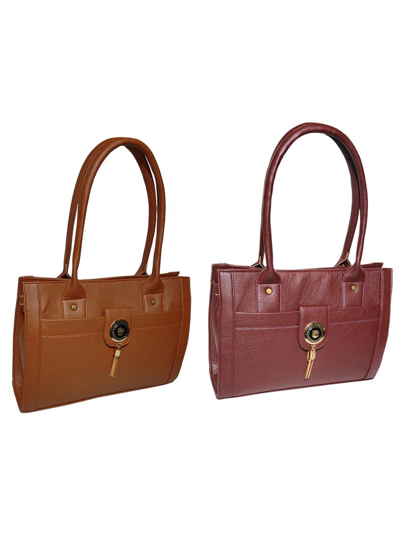 multi colored leatherette (pu) combo handbag - 18196674 - Zoom Image - 0