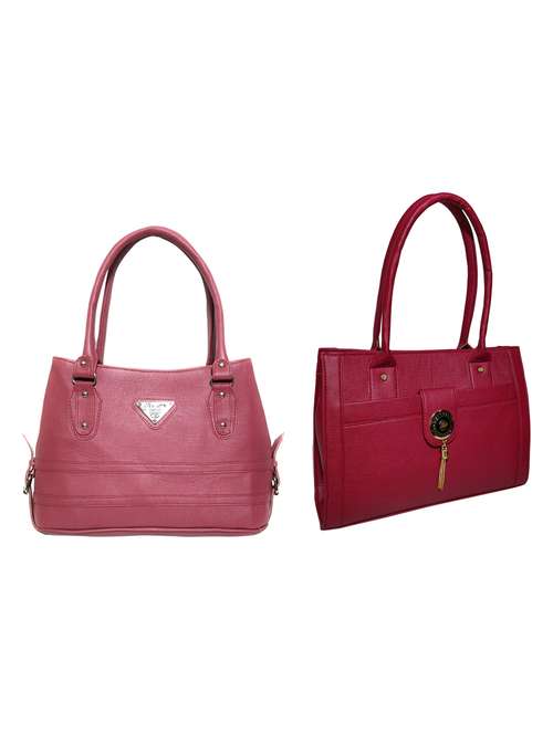 multi colored leatherette (pu) combo handbag - 18196698 -  Standard Image - 0