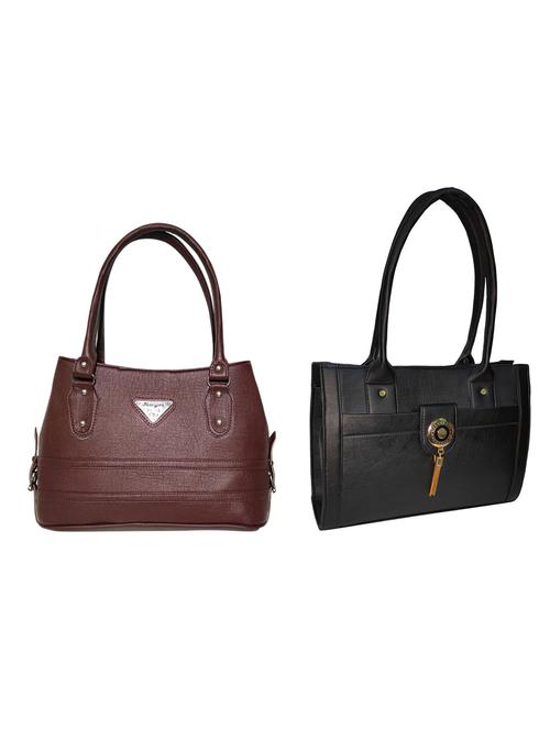 multi colored leatherette (pu) combo handbag - 18196703 -  Standard Image - 0